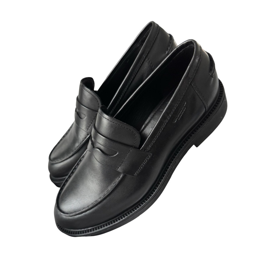 Vagabond Black Leather Alex W Loafers, 38 - Picture 3 of 10